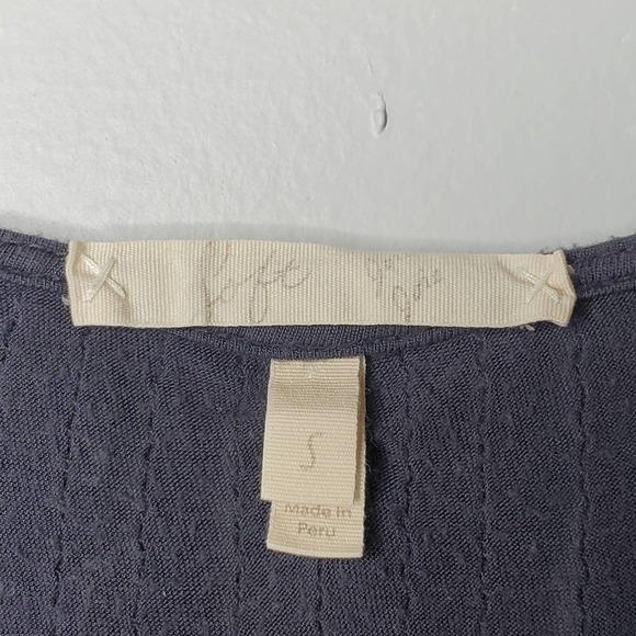 Soft Joie Scoop Neck Button Down Blouse Black Sz S - Picture 7 of 8